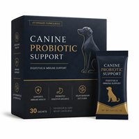 Poudre Probiotique Canine BLUE WHALE en Vrac, Sachets de Probiotiques pour Chiens, 2,5 Milliards d'UFC, Soutien Immunitaire, Enzymes Digestives, Sans Céréales