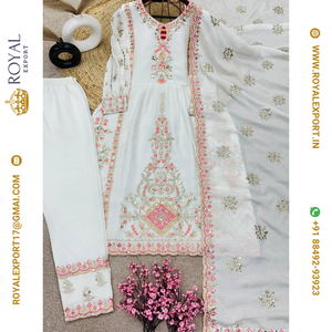 คอลเลกชันสูทปัก Chinnon ดีไซน์สวยงามใหม่ในราคาขายส่งโดยรอยัลส่งออกซูราธ - Product Image 3