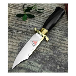 Offre Spéciale couteau de poche de chasse tranchant professionnel fabriqué à partir de lame en acier inoxydable, poignée en laiton, manche en bois - Product Image 2