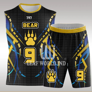 2025 meilleure qualité de haute qualité OEM ODM ensemble de Football sublimé équipe de Football américain uniformes de Compression personnalisés UNIFORMES 7V7 - Product Image 2