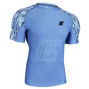 Rashguard à manches courtes, doux, extensible, à séchage rapide, pour la natation, le surf et l'entraînement physique - Product Image 2