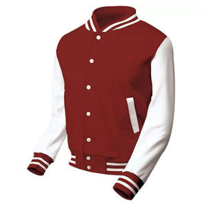 Chaqueta Unisex Estilo Universitario Multicolor con Mangas en Contraste, Ribete Acanalado a Rayas, Botones a Presión, Ropa Urbana de Moda - Product Image 5