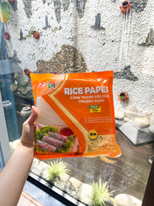 Rollos de papel de arroz vietnamitas de alta calidad, la mejor venta de papel de arroz exportado para rollos, bolsa de papel de arroz Gia Bao redonda gruesa, 400g - Product Image 2