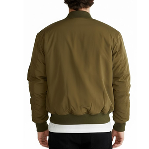 Veste bomber décontractée pour homme, vente chaude, dernier design 2025, haute qualité, logo personnalisé sur le devant, respirante, coupe-vent, veste d'hiver - Product Image 2