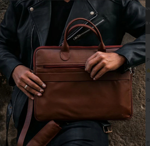 High-Quality <b>Leather</b> <b>Laptop</b> <b>Bag</b> for Unisex With Customization 2026 Wholesale Genuine 100% <b>Leather</b> <b>Laptop</b> <b>Bag</b> - Product Image 6