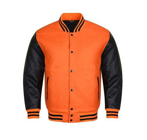 Veste universitaire personnalisée unisexe à manches longues brodée Letterman Jersey Nylon Baseball College Sport Jacket Hommes Respirant - Product Image 3