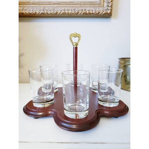 Elegante soporte de madera y metal para vidrio, vajilla pulida con espejo, vajilla Ideal para el hogar, artículos de Hotel, organizador de vajilla - Product Image 6