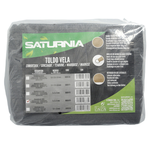 Vela de sombra triangular gris para jardín de 5.0 x 5.0 metros. - Product Image 6