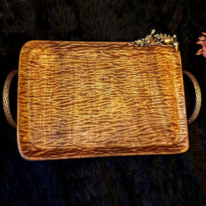 Bandeja Decorativa Rectangular de Diseño Elegante y Alta Calidad, Fabricada en Madera con Acabado Negro y Diseño Impreso Completo - Product Image 6