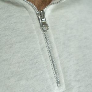 เสื้อสเวตเตอร์แบบสวมหัวมีซิปครึ่งแขนของผู้ชายเสื้อถักให้ความอบอุ่นแบบลำลองขนแกะระบายอากาศสำหรับฤดูหนาว - Product Image 4