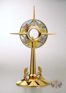 Reliquaire en laiton avec finition polie brillante, forme ronde, base ronde, meilleur design avec panneaux en verre, haute qualité pour l'affichage - Product Image 6