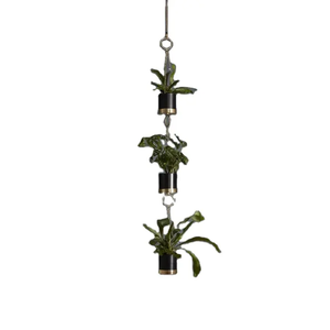 Jardinière suspendue en métal de qualité supérieure au design élégant de couleur or Pot de fleur de luxe pour décoration de la maison - Product Image 1