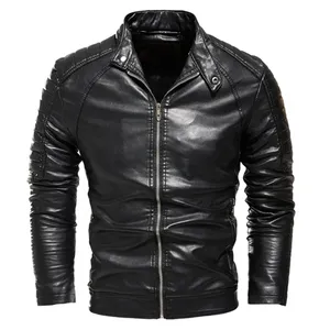 2024 Fashion Men's Men Leather Jacket Autumn Suede Solid Colour Popular Simple Casual leather Male Jackets.