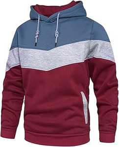 Sudadera con capucha de Otoño Invierno para hombre, tallas s-xl, chaqueta deportiva informal de manga larga, diseño personalizado, Sudadera con capucha de lana unisex de tres tonos - Product Image 4