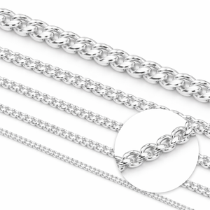 925 Sterling Silver Curb Chain 1.7mm 14K <b>Gold</b> Filled/Dipped DIY Accessory Jewellery Chain (Sold Per Inch) - Product Image 1