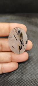 หินควอทซ์เจียระไนแบบรูไทล์ธรรมชาติอัญมณีหลวมสำหรับทำเครื่องประดับ - Product Image 3