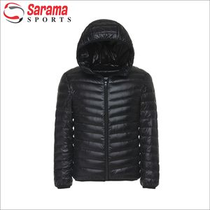 Veste matelassée en nylon à capuche de style nouveau, grande taille, pour l'extérieur, doudoune d'hiver pour homme, logo personnalisé - Product Image 1