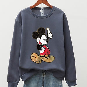 Mode féminine décontracté ample confortable sweats à col rond vêtements d'hiver décontractés sweats à vendre - Product Image 4