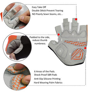 Gants de cyclisme de haute qualité Gants de cyclisme à séchage rapide Gants de cyclisme pour hommes de marque privée - Product Image 2