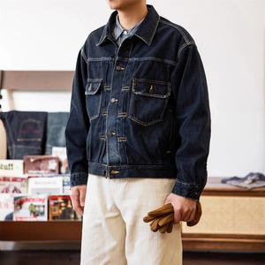 Nouvelle qualité 2024 veste hommes décontracté coton noir Denim Vintage jean mince lavé rétro classique jean manteau mâle hommes vêtements - Product Image 5