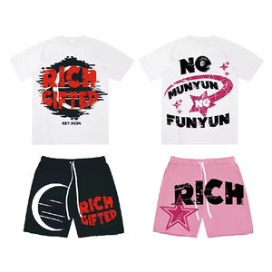 <b>Top</b> Quality 3D Printed <b>Shorts</b> Shirt <b>Set</b> 100% Organic Cotton Summer T-Shirt <b>Sets</b> Custom Casual <b>Shorts</b> <b>Set</b> for <b>Men</b> - Product Image 5
