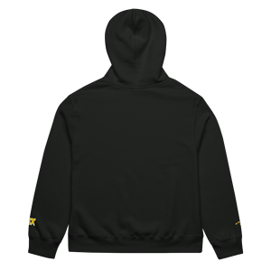 Felpa con cappuccio oversize da uomo T6X con Logo giallo ricamato - Product Image 3