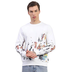 OEM hombres de algodón mezclado Sudadera con cuello redondo elegante todos los días de la calle estilo clásico hombres sudadera - Product Image 1