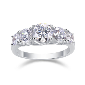 Customized Luxury Engagement <b>Ring</b> for Women VVS Moissanite Diamond with Brilliant Cut Iced Out Wedding Jewelry Certified by IGI - Product Image 2