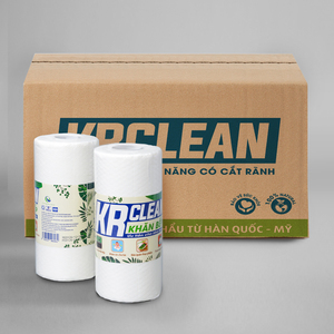 Krclean-Paños de limpieza desechables, toallitas de cocina superabsorbentes para platos, mesas, círculo blanco sostenible, 100 hojas - Product Image 2