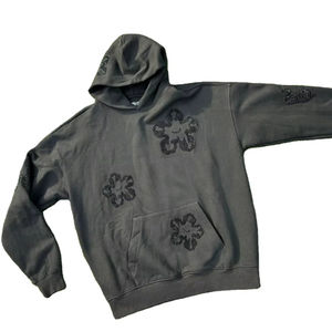 Chaqueta de Forro Polar de Algodón Unisex Personalizada para Invierno, Estilo Urbano, 480 GSM, Sudadera con Capucha Efecto Desgastado, Bordado de Pedrería, Impresión de Logotipo DTG, Estilo Vintage para Hombre - Product Image 1