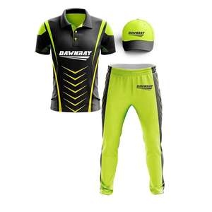 Kit de prueba de cricket de calidad superior OEM, mejor precio, fabricante pakistaní, ropa deportiva atlética, uniforme de cricket - Product Image 1