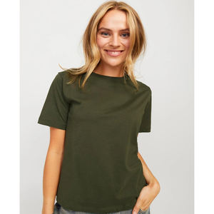 T-shirts de sport pour femmes en maille à logo personnalisé en gros, coupe régulière, décontractés, été, manches courtes, respirants, vêtements de sport Yaga, noir - Product Image 2