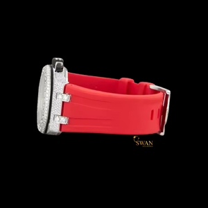 Pass Diamond Tester Trending Atractivo reloj de diamantes cultivados en laboratorio en acero inoxidable con claridad VVS mejorada Precio al por mayor - Product Image 2