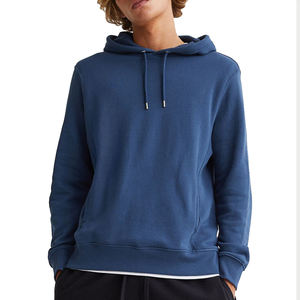 Sweat à capuche d'hiver en coton mélangé pour hommes avec logo personnalisé léger à séchage rapide et respirant vente en gros - Product Image 3