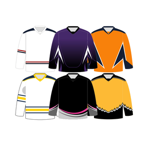 Logo personnalisé Maillot de hockey sur glace pour adulte Équipe professionnelle Broderie en polyester Vêtements portables personnalisables - Product Image 4