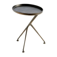 Table centrale design en métal et marbre de couleur blanc et or en forme de feuille Table basse de luxe de qualité supérieure pour la maison