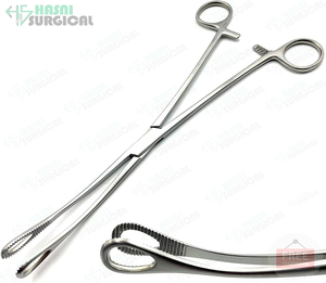 Forestier éponge de haute qualité courbé éponge médicale en acier inoxydable tenant des pinces - Product Image 4