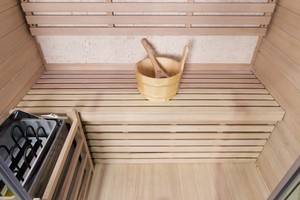 NOUVEAU SAUNA SPA VAPORISANT TRADITIONNEL CANADIEN EN HEMLOCK POUR DEUX PERSONNES, À DÉGUSTATION SÈCHE ET HUMIDE, DE STYLE SUÉDOIS - Product Image 5