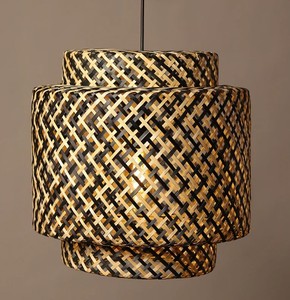 Handmade tre tự nhiên Chụp đèn Vòng cổ trang trại thiết kế chuyển tiếp cho trang trí nội thất trong nhà nhà ở bên và kỳ nghỉ - Product Image 3