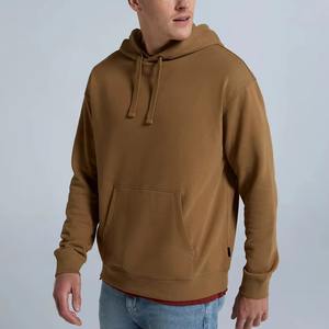 Sudadera con capucha extragrande de peso pesado para hombre personalizada de alta calidad, mezcla de algodón teñido liso, diseño cálido de invierno, sudaderas con capucha al por mayor ODM OEM - Product Image 5