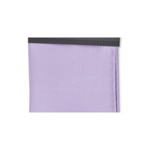 Fazzoletto da taschino Alfani da uomo, taglia regolare, in twill di seta viola, tinta unita - Product Image 3