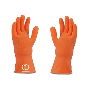 Guanti meccanici di nuovo Design guanti antivento resistenti al calore a prova di taglio di colore arancione per adulti