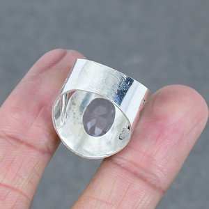 2025 Export Quality <b>Rose</b> <b>Quartz</b> Solid 925 Silver Plated Brass Bezel Gemstone <b>Ring</b> <b>Rose</b> Custom Jewelry Manufacture - Product Image 3