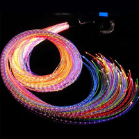 Tuiles sensorielles multicolores 3*0,75 mm, câble à fibres optiques scintillantes UV, lumières sensorielles à fibres optiques interactives pour enfants autistes