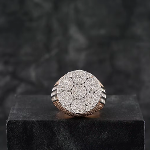 Venta caliente VVS Moissanite anillo de compromiso 925 Sterling ROSE chapado en oro regalo de boda para hombres mujeres estilo HipHop diamante fino - Product Image 1