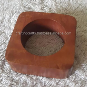 Anillos de Servilleta Vintage de Madera de Acacia Ecológicos Hechos a Mano, Tamaño Normal, Venta al por Mayor para Bodas, Eventos, Decoraciones de Mesa Indias - Product Image 1