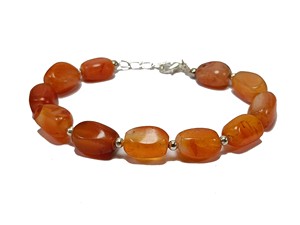 High Quality <b>Bracelet</b> Red Carnelian Three Side <b>Bead</b> <b>Bracelet</b> Gemstone Healing Fashion Jewelry <b>Men</b> and Women Gift Energy - Product Image 4