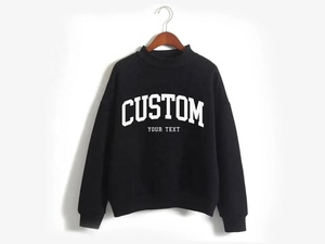 เสื้อสเวตเชิ้ตคอเต่าสีเหลืองสำหรับวันแข่งขันในฤดูหนาว แบบสั่งทำพิเศษสำหรับชมรมวิทยาลัย พร้อมชื่อทีมและโลโก้แบบกำหนดเอง บริการ ODM - Product Image 5