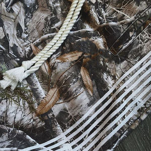 USA Unisexe haute qualité véritable arbre imprimé camouflage camouflage survêtement pantalon coton baggy évasé rayé pantalon de survêtement - Product Image 3