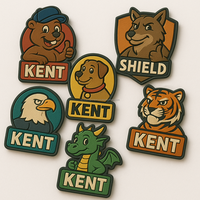 Écussons en caoutchouc 3D personnalisables en forme d'alphabet, badges logo en PVC souple, imperméables, pour streetwear, équipements d'équipes sportives, designs OEM, chapeaux